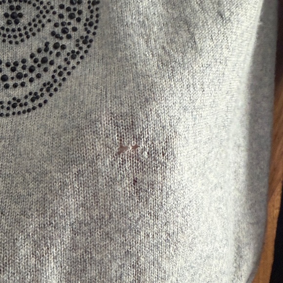 Aqua Cashmere Evil Eye Sweater Embellished - Picture 2 of 7